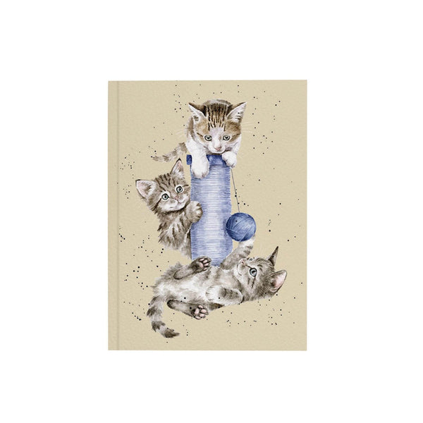 Wrendale Designs by Hannah Dale A6 Notebook - Three's A Crowd - Cat