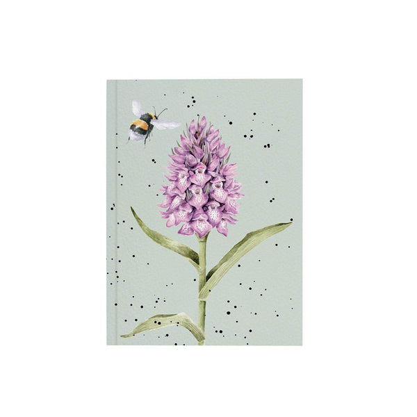 Wrendale Designs by Hannah Dale A6 Notebook - Marsh Orchid - Bee