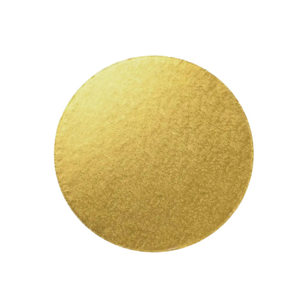 NJ Products Gold Round Cake Board - 25cm