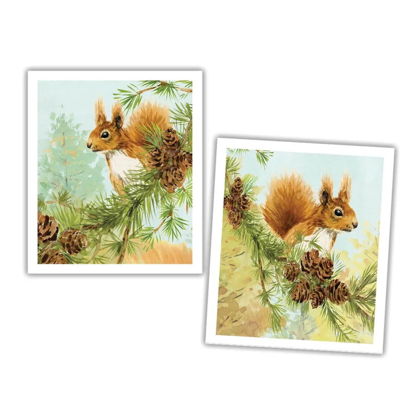 National Trust Plant Based Set Of 2 Cleaning Cloths - Red Squirrel