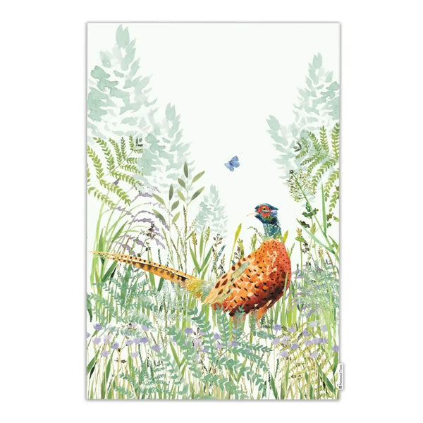 National Trust 100% Organic Cotton Tea Towel - Pheasant