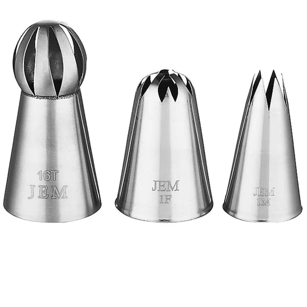 JEM Set of 3 Icing Nozzles - Cupcakes Collection