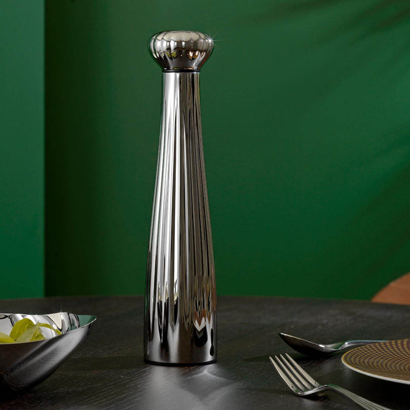 Robert Welch Palm Large Stainless Steel Pepper Mill - Bright