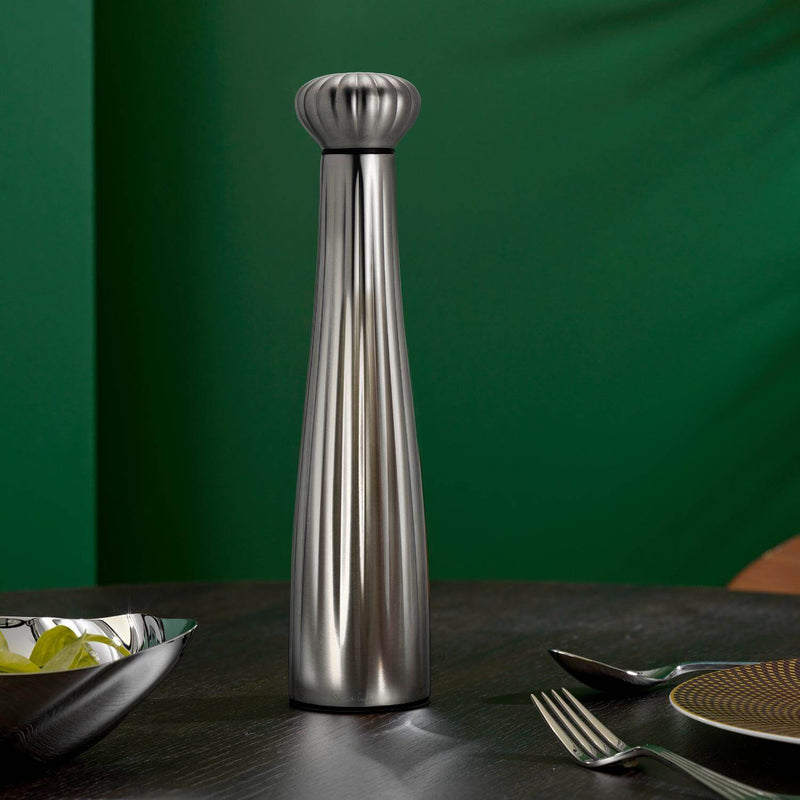 Robert Welch Palm Large Stainless Steel Pepper Mill - Satin