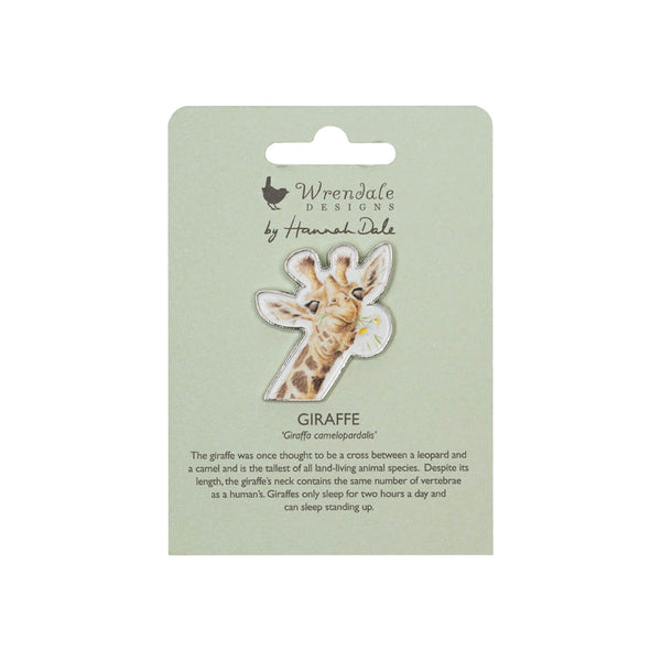 Wrendale Designs by Hannah Dale Pin Badge - Flowers - Giraffe