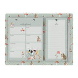 Wrendale Designs by Hannah Dale Weekly Shopping & Planner Pad - Garden Friends