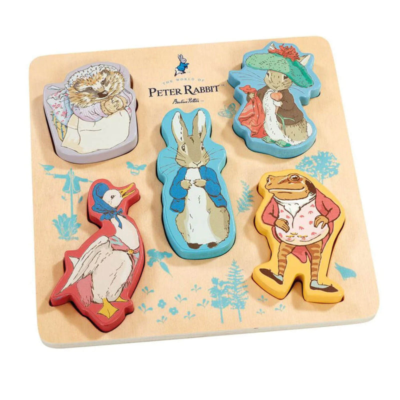 Peter Rabbit Wooden Shape Puzzle - 5-Piece