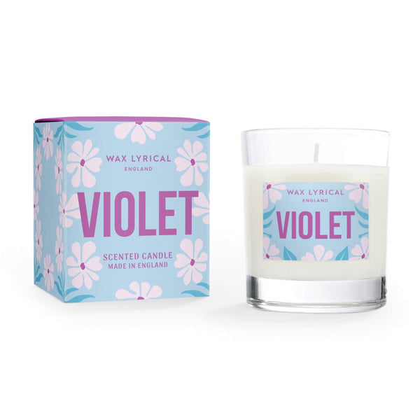 Wax Lyrical Glass Scented Candle - Violet