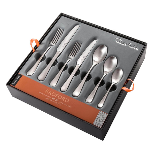 Robert Welch Radford Satin Stainless Steel Cutlery Set - 42 Piece