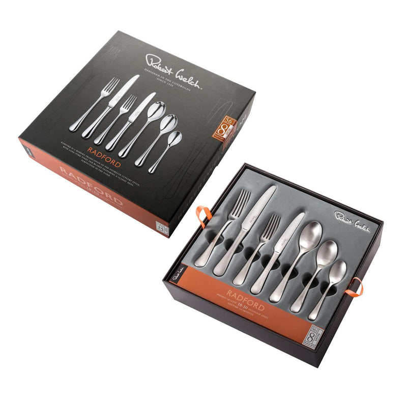 Robert Welch Radford Satin Stainless Steel Cutlery Set - 56 Piece