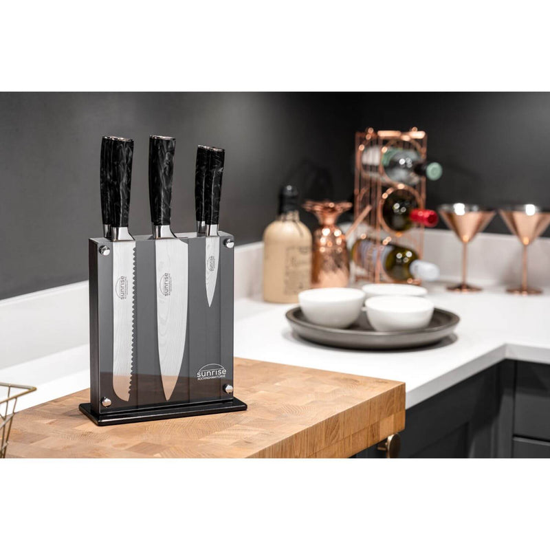 Jet Black, 7-Piece Knife Block Set