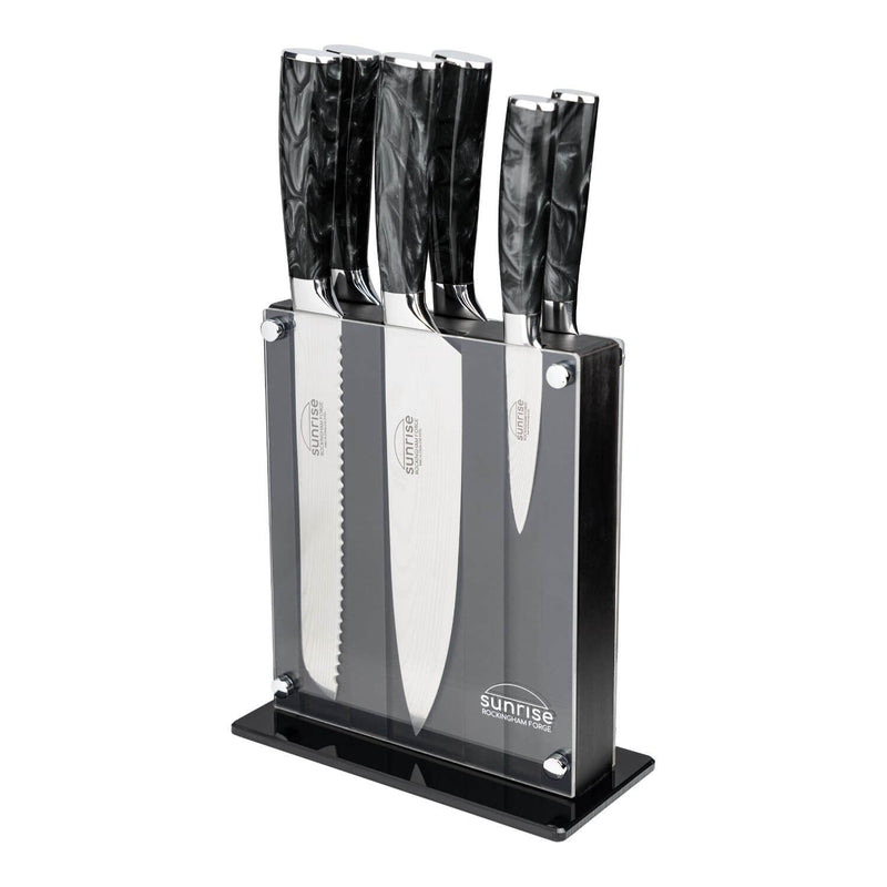 Jet Black, 7-Piece Knife Block Set