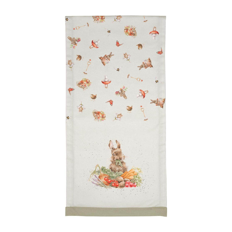 Wrendale Designs by Hannah Dale 100% Cotton Fabric Table Runner - Garden Friends