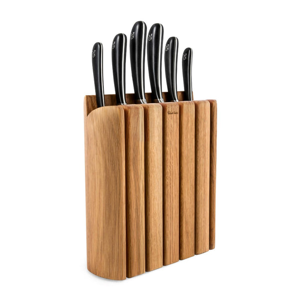 Robert Welch Signature Book 7-Piece Knife Block & Handheld Sharpener Set