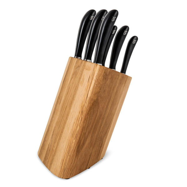 Robert Welch Signature Prism 7-Piece Knife Block & Handheld Sharpener Set