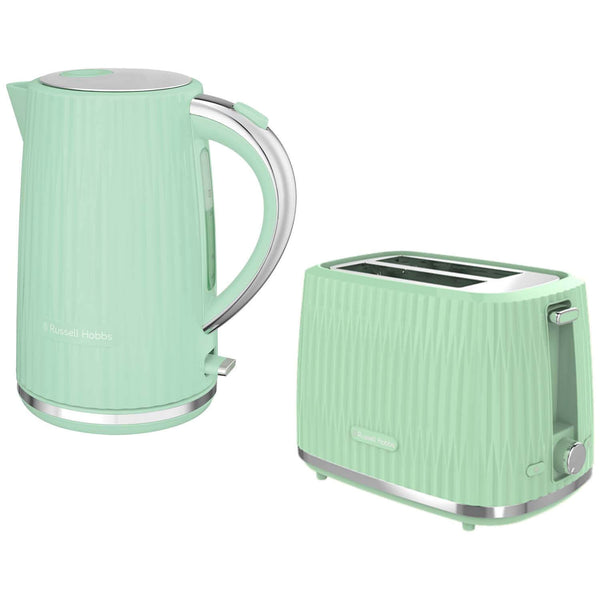 Russell Hobbs Eden 1.7 Litre Kettle & 2-Slice Toaster Set - Pistachio Green