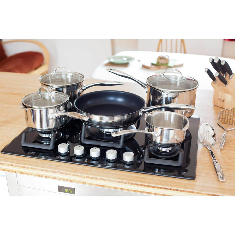 Stellar Profile 18|10 Stainless Steel 5-Piece Draining Saucepan Set