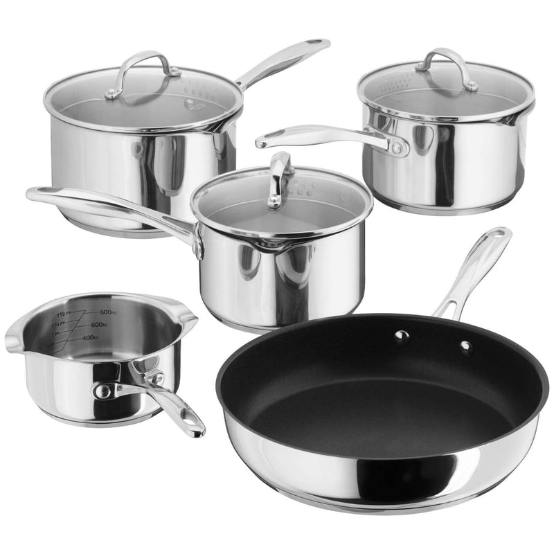 Stellar Profile 18|10 Stainless Steel 5-Piece Draining Saucepan Set