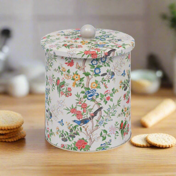 Sanderson Medium Biscuit Barrel - Chinolserie