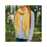 Wrendale Designs by Hannah Dale Scarf - Woodland Animals - Honeycomb