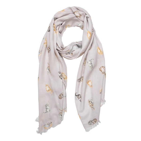 Wrendale Designs Everyday Scarf - Feline Friends