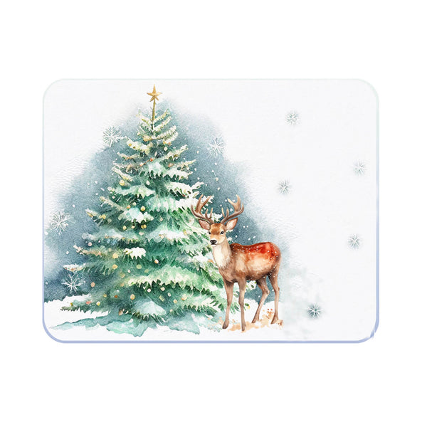 Tuftop Medium Glass Worktop Saver - Winter Wonderland Stag