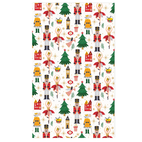 Eddingtons 100% Cotton Pack Of 2 Tea Towels - The Nutcracker