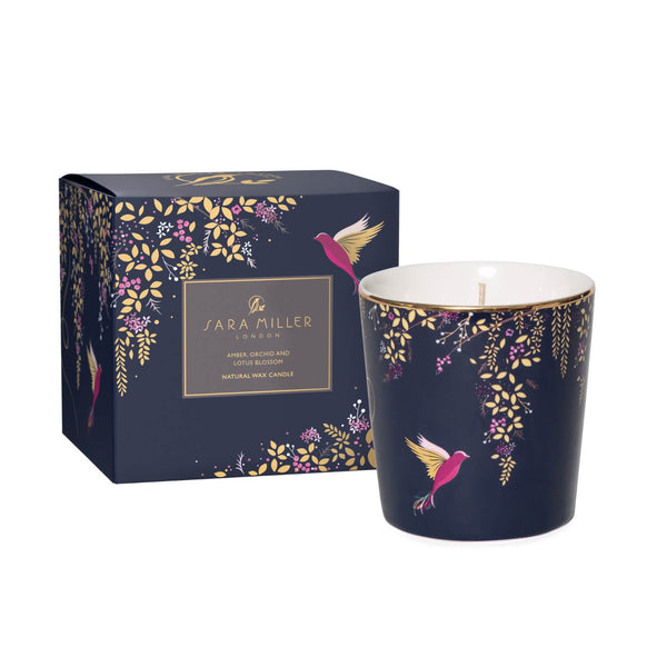 Wax Lyrical Sara Miller Scented Candle - Amber, Orchid & Lotus Blossom