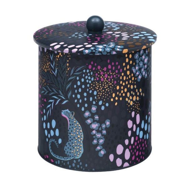 Sara Miller London Biscuit Barrel - Midnight Leopard