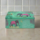 Sara Miller London India Deep Rectangular Tin - Elephant