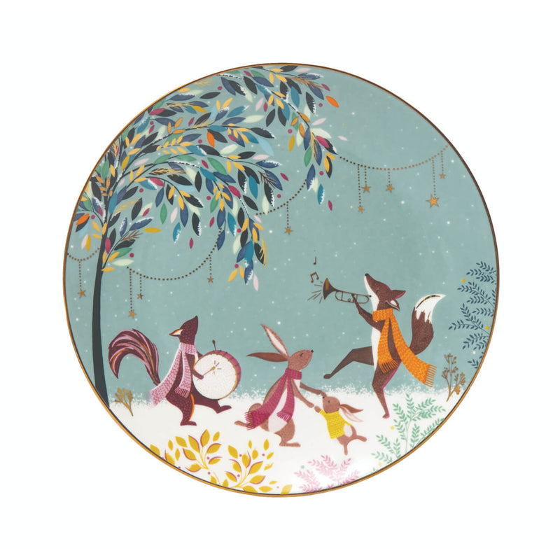 Sara Miller London Woodland Tales Cake Plates - Set Of 4