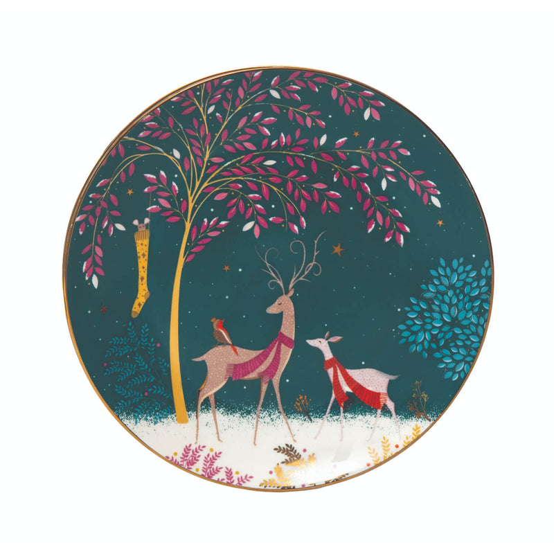 Sara Miller London Woodland Tales Cake Plates - Set Of 4