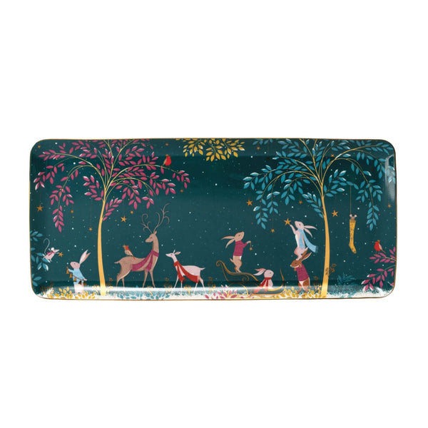 Sara Miller London Woodland Tales Sandwich Tray - Deer & Robin