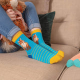 Wrendale Designs By Hannah Dale Childrens 6 to 8½ Bamboo Socks - Born To Be Wild