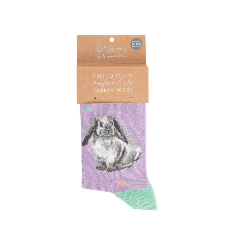 Wrendale Designs By Hannah Dale Childrens 9 to 12 Bamboo Socks - Rosie Rabbit