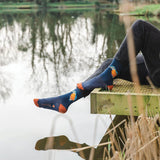 Wrendale Designs By Hannah Dale Mens Bamboo Socks One Size 7-11 - The Kingfisher