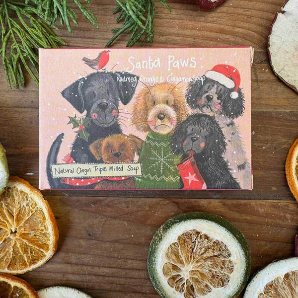 Alex Clark Christmas Soap - Santa Paws