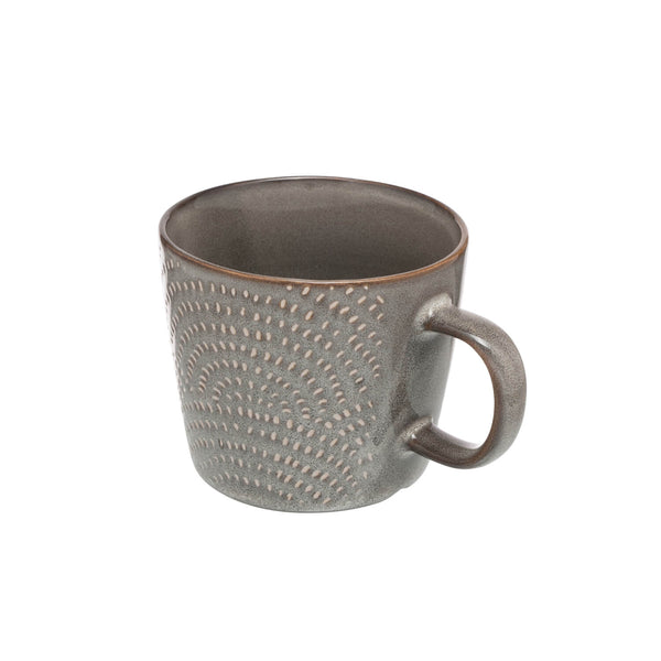 Siip Reactive Glaze Dots Stoneware 350ml Mug - Grey