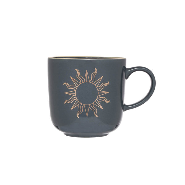 Siip Mystical Sun Stoneware 420ml Mug - Navy