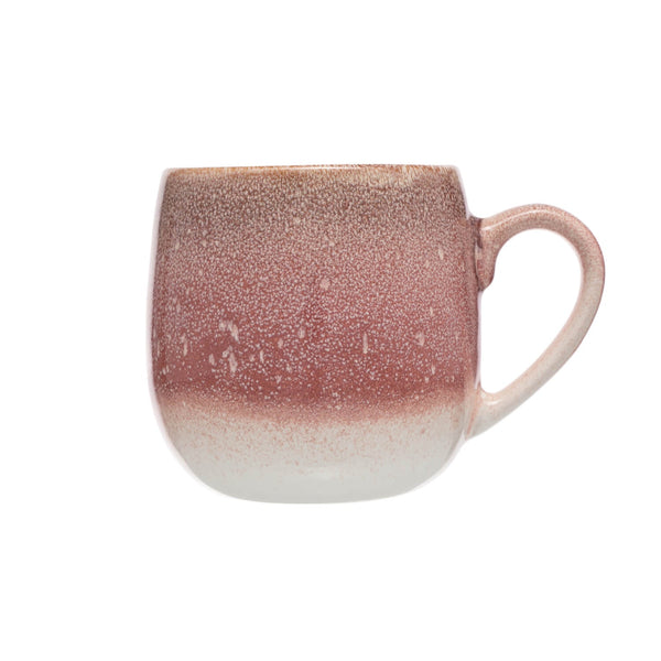 Siip Reactive Glaze Ombre Stoneware 350ml Mug - Pink