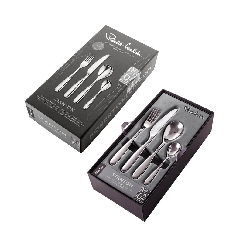 Robert Welch Stanton Bright Stainless Steel Cutlery Set - 24 Piece