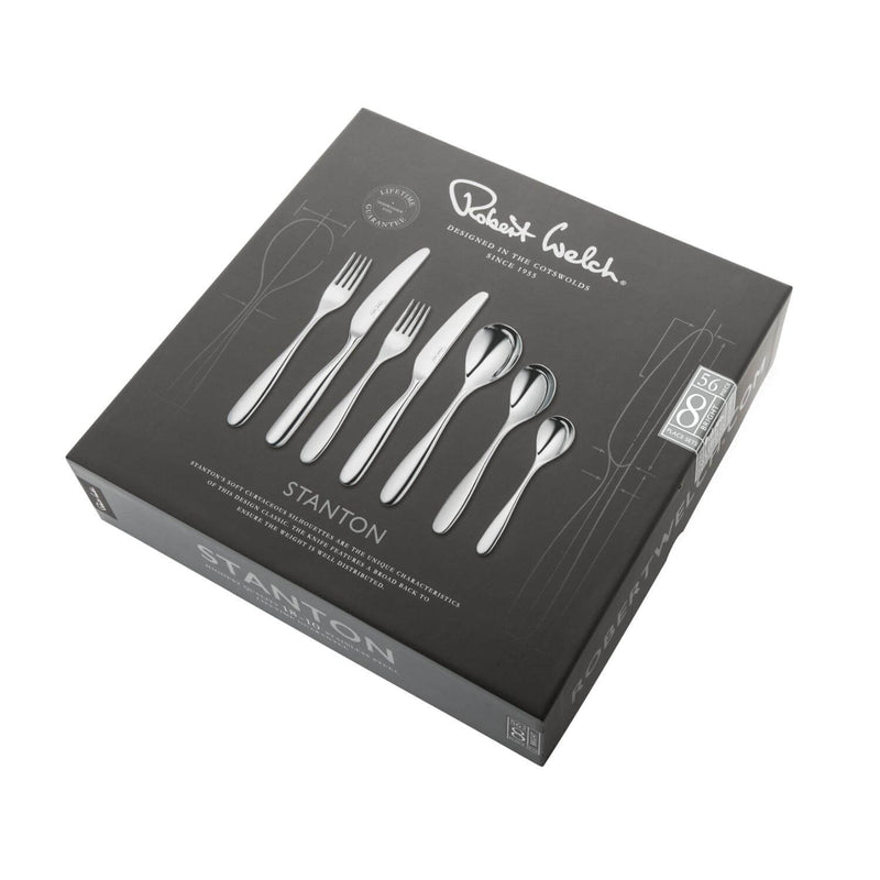 Robert Welch Stanton Bright Stainless Steel Cutlery Set - 56 Piece