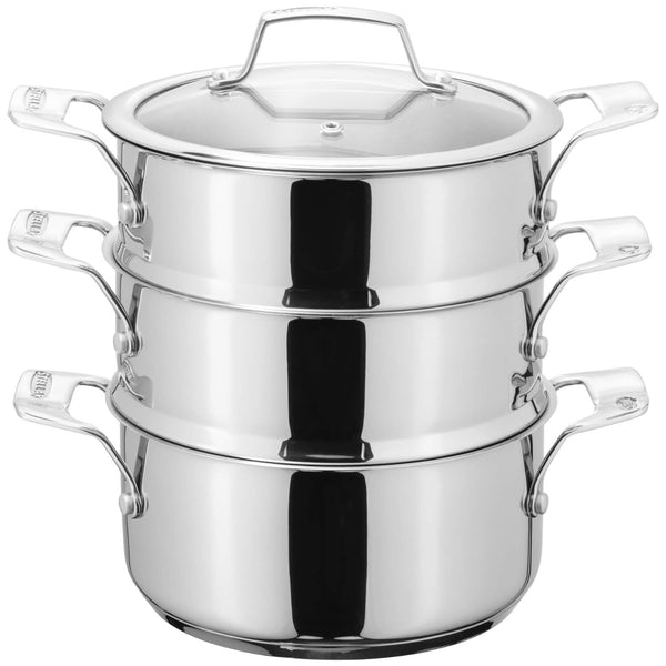 Stellar 24cm Stainless Steel 3-Tier Steamer