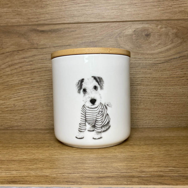 Katherine Sheard Fine China Storage Jar - Terry Terrier