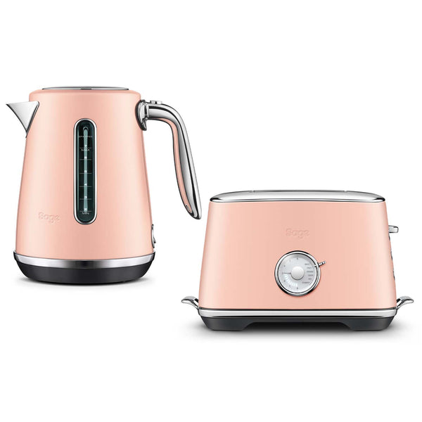 Sage Appliances Luxe Soft Top Kettle & Toast Select 2-Slice Toaster Set - Rosewater Meringue