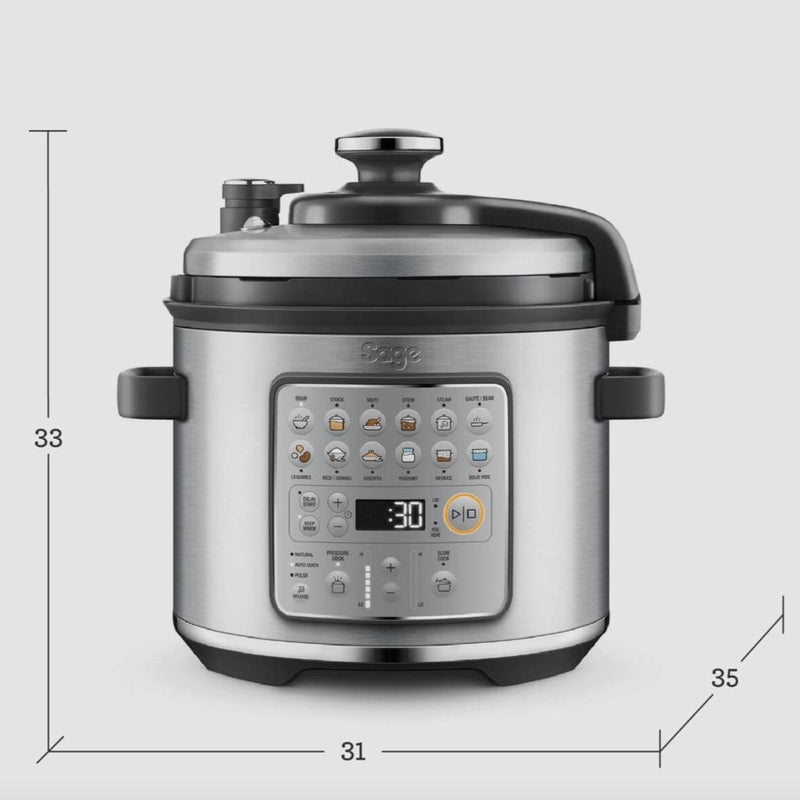 Sage Appliances SPR680BSS The Fast Slow GO Pressure Cooker - Stainless Steel