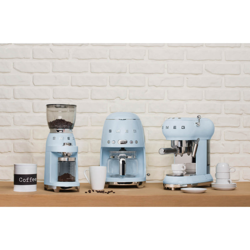 Smeg 50's Style Retro CGF11 Coffee Grinder - Pastel Blue