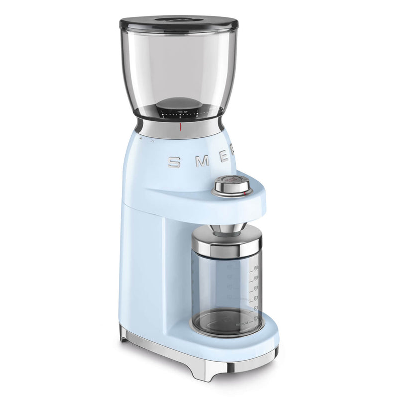 Smeg 50's Style Retro CGF11 Coffee Grinder - Pastel Blue