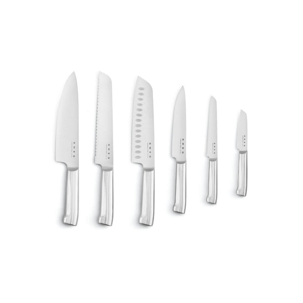 Smeg 50's Style Retro KBSF02 7-Piece Knife Block Set - Black