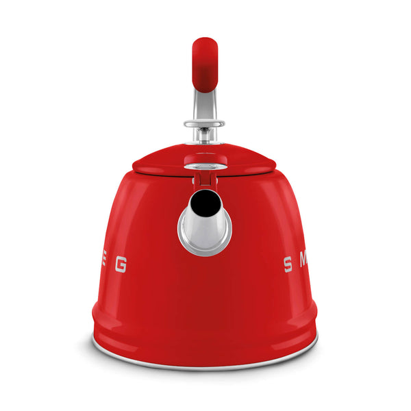 Smeg 50's Retro Style WKF01 Whistling Stove Top Kettle - Red